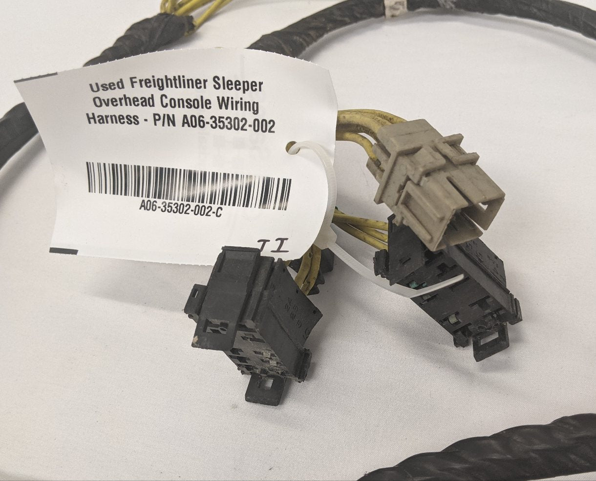 Used Freightliner Sleeper Overhead Console Wiring Harness - P/N A06-35302-002