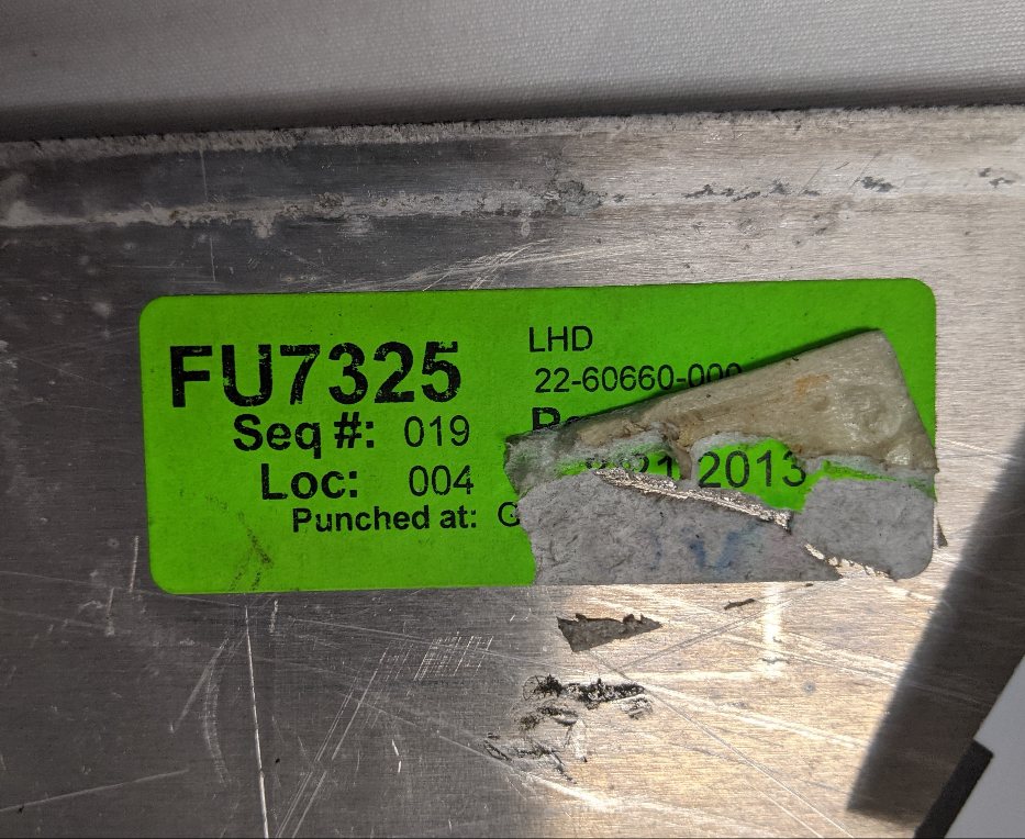 Used Freightliner Cascadia P3 Auxiliary Instrument Panel  - P/N  22-60660-000