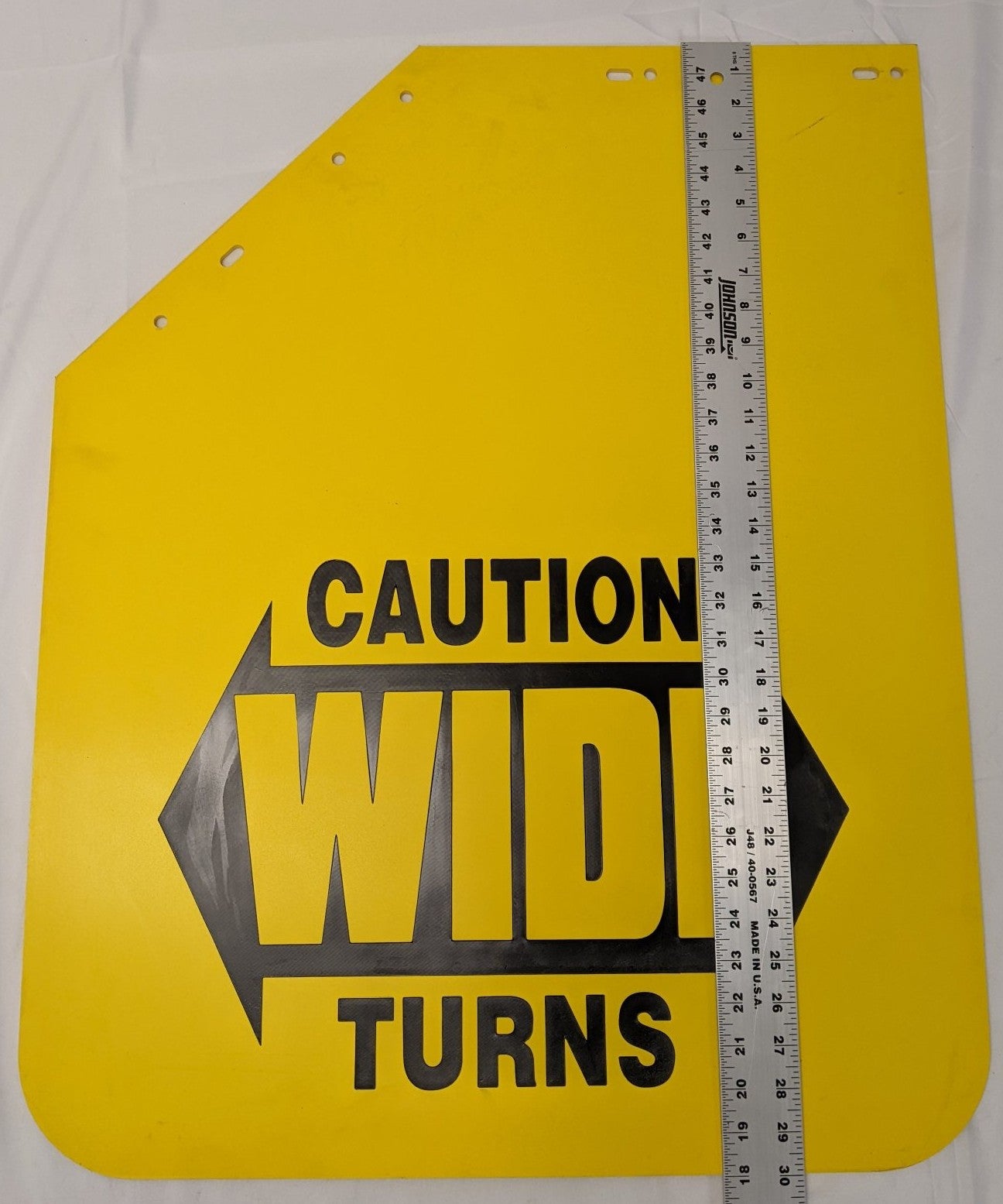 Freightliner LH 27" Yellow Mitered Mud Flap 22-61643-512