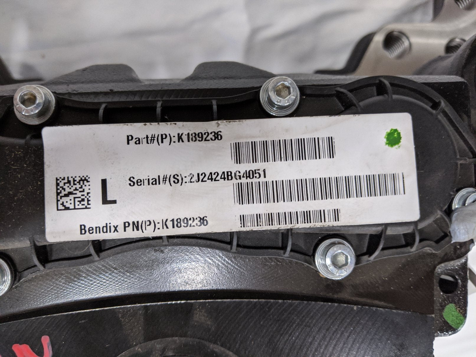 New Bendix LH 0750A 276 LT Front Disc Brake Caliper - P/N BW K189236 (10091592220988)