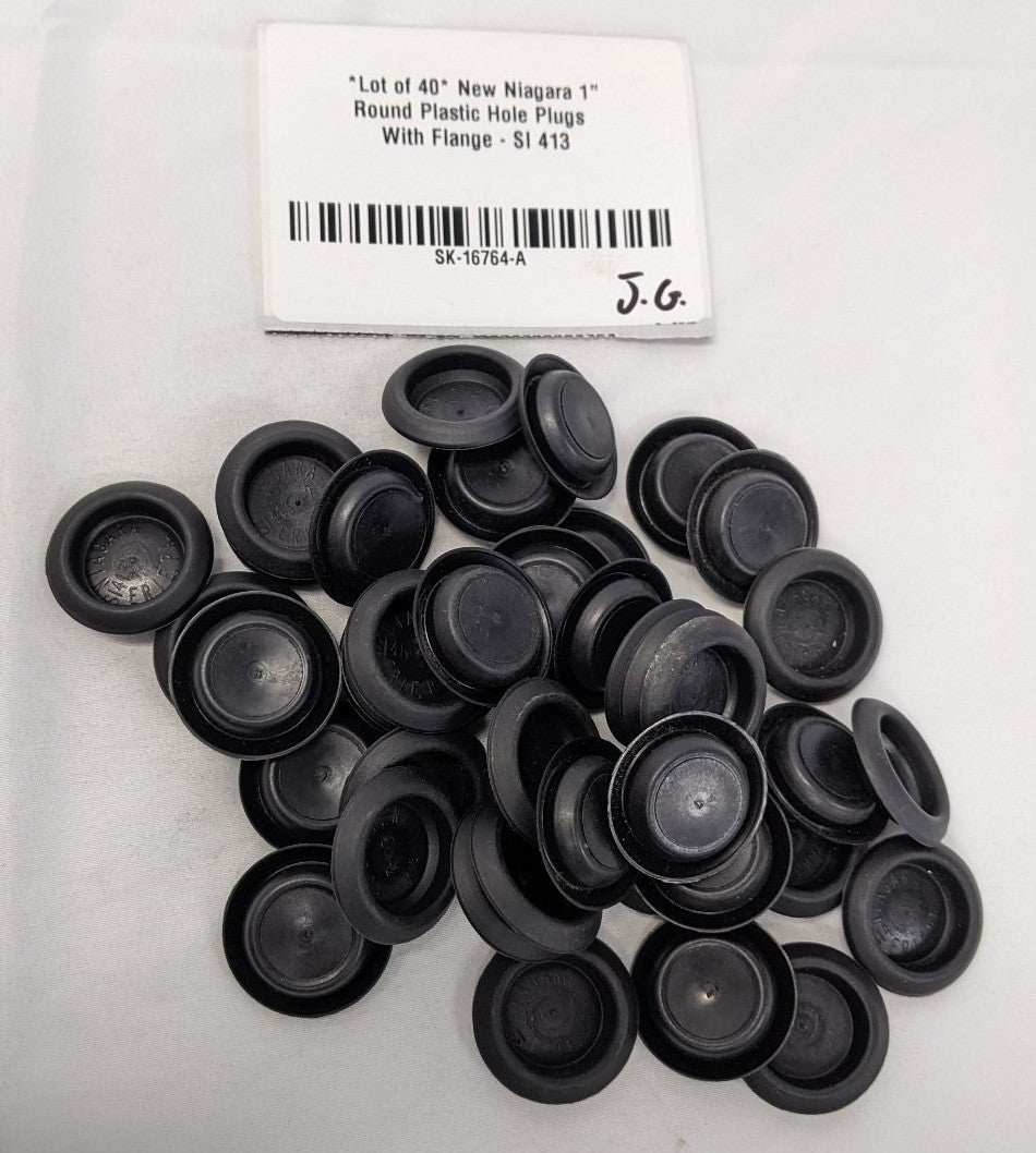*Lot of 40* New Niagara 1" Round Plastic Hole Plugs With Flange - SI 413