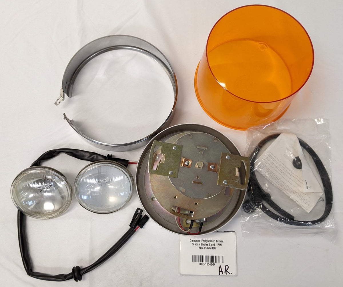 Damaged Grote Amber Beacon Strobe Light - P/N A06-71876-000