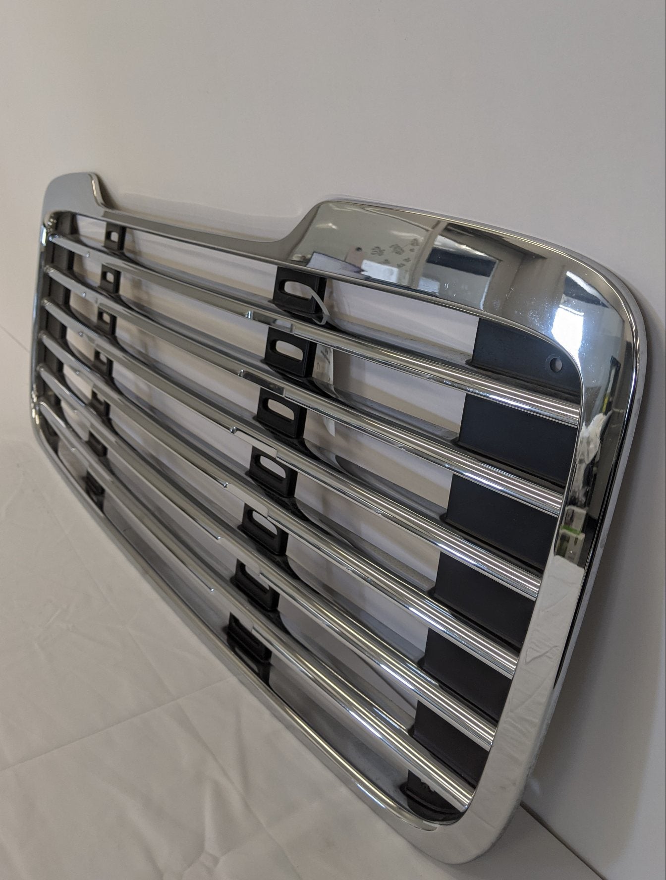 ✨ Shine Bright: Torque Chrome Grille For Freightliner M2 (2003-2015) – Direct Fit, No Bug Screen