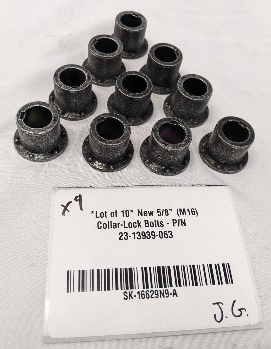 5/8" M16 Collar-Lock Huckbolts Lot/10 | PN 23-13939-063