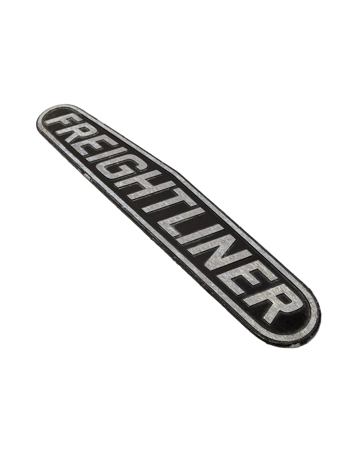 Used Vintage Metal Freightliner Truck Trim Emblem Nameplate - P/N  6815840125