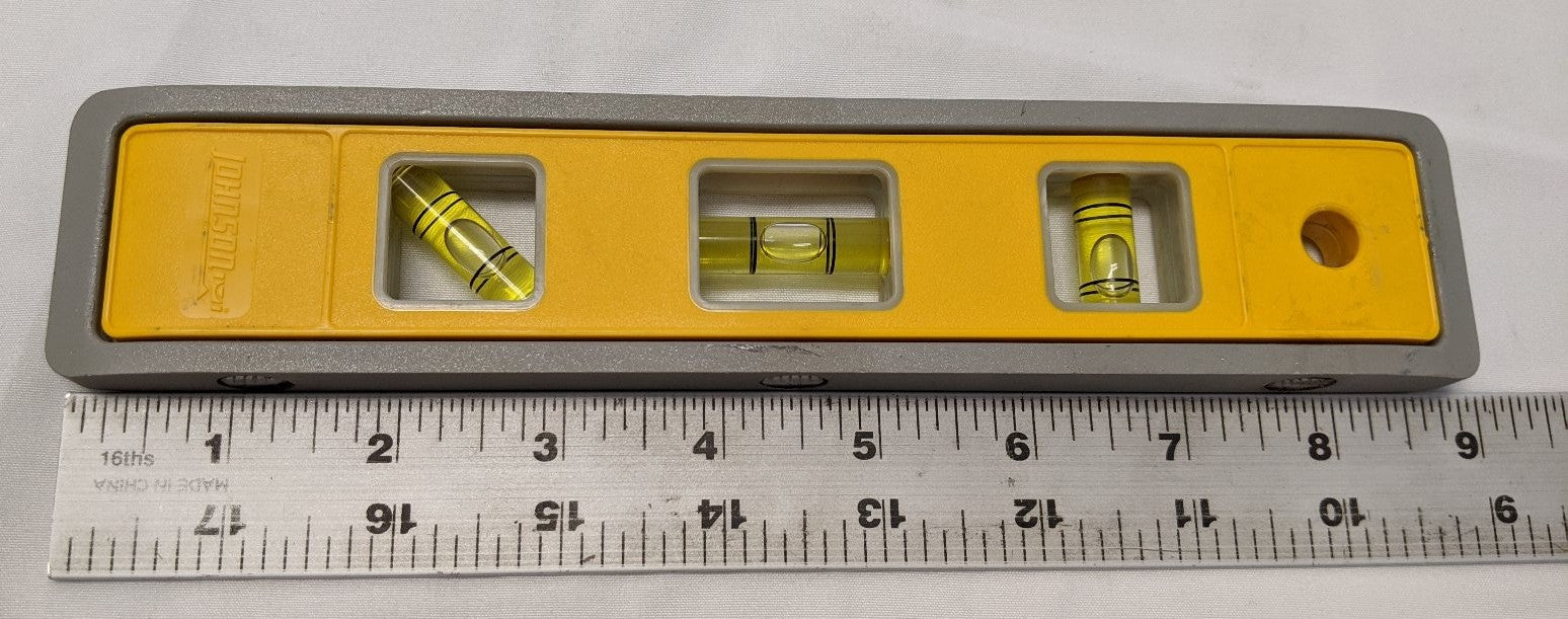 Johnson 9" Magnetic Torpedo Level 4500M - Lot of 2