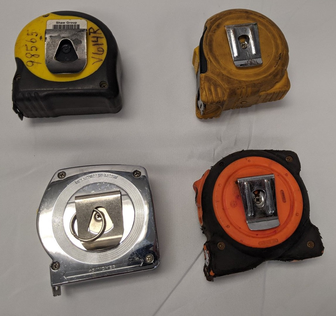 30 Foot Tape Measures | Lot of 4 | Stanley PowerLock FatMax Klein | Used