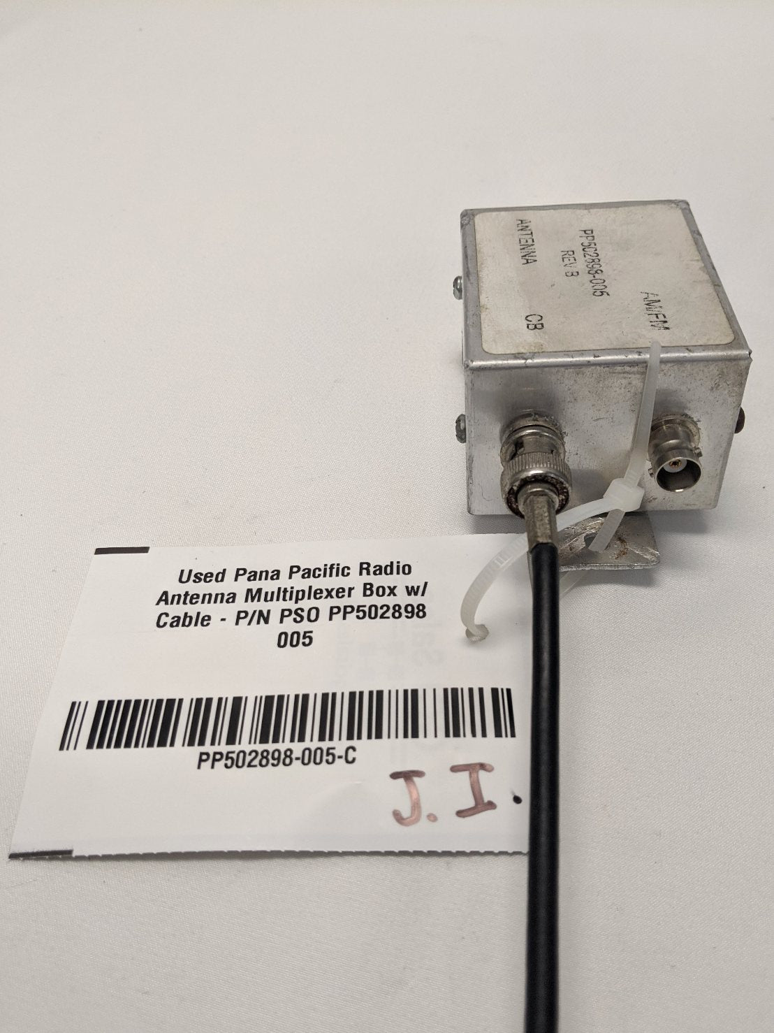 Used Pana Pacific Radio Antenna Multiplexer Box w/ Cable - P/N PSO PP502898 005