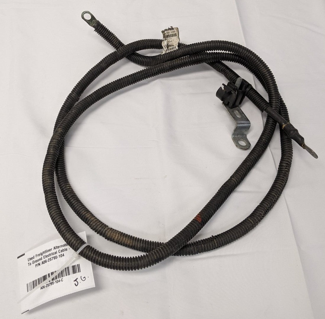 Used Freightliner Alternator To Ground Negative Battery Cable- P/N A06-25795-104