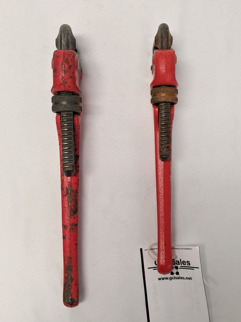 *Lot Of 2* Used Ridgid 12", 14" Steel Straight Pipe Wrenches