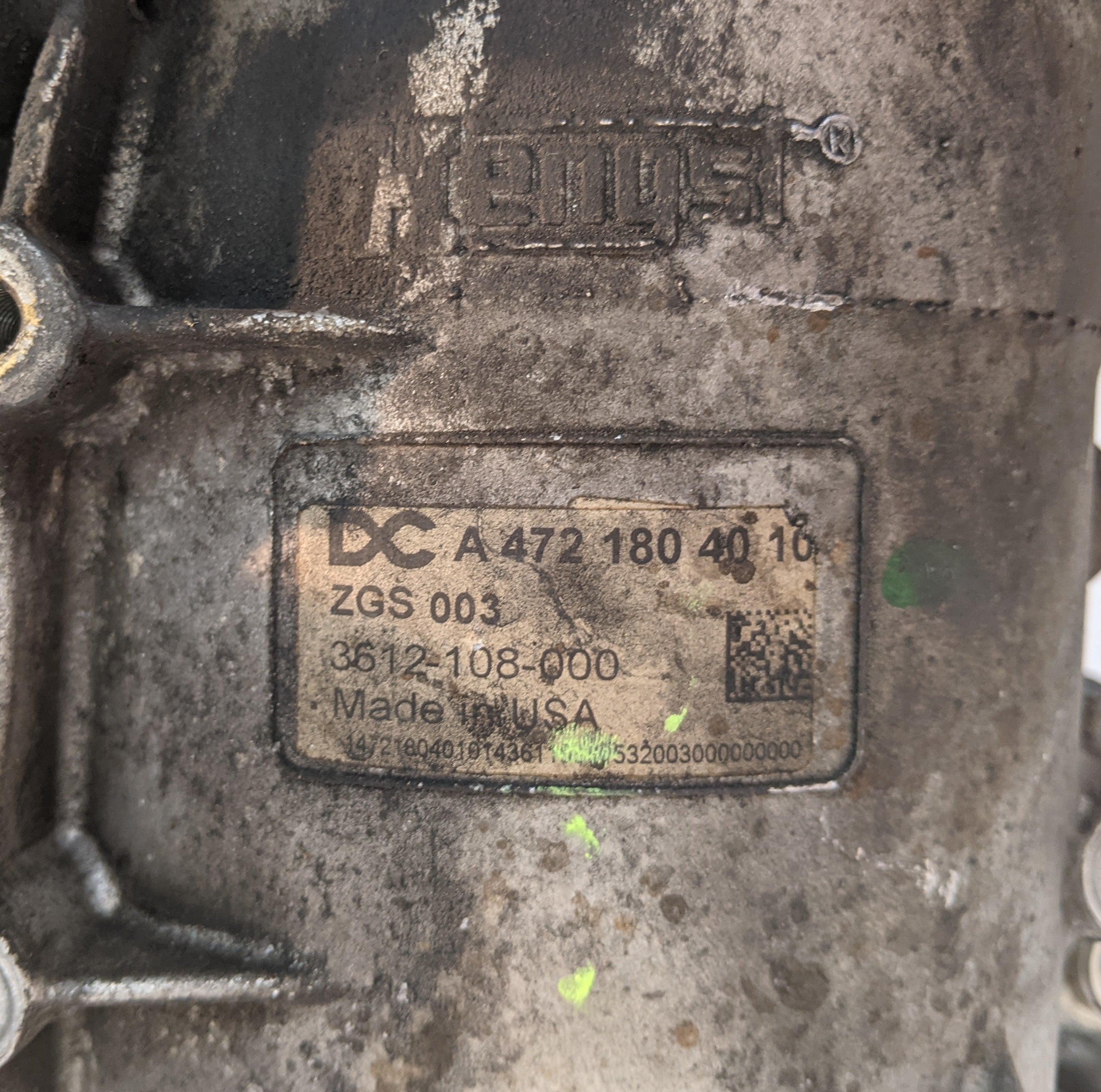 Used Detroit DD15 Engine Oil Coolant Module Assembly - P/N A 472 180 40 10 (10069613576508)