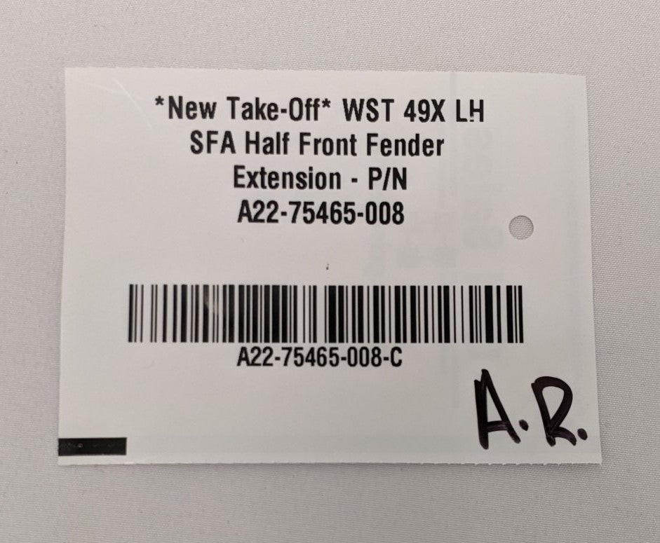 Western Star 49X SFA LH Fender Extension | A22-75465-008