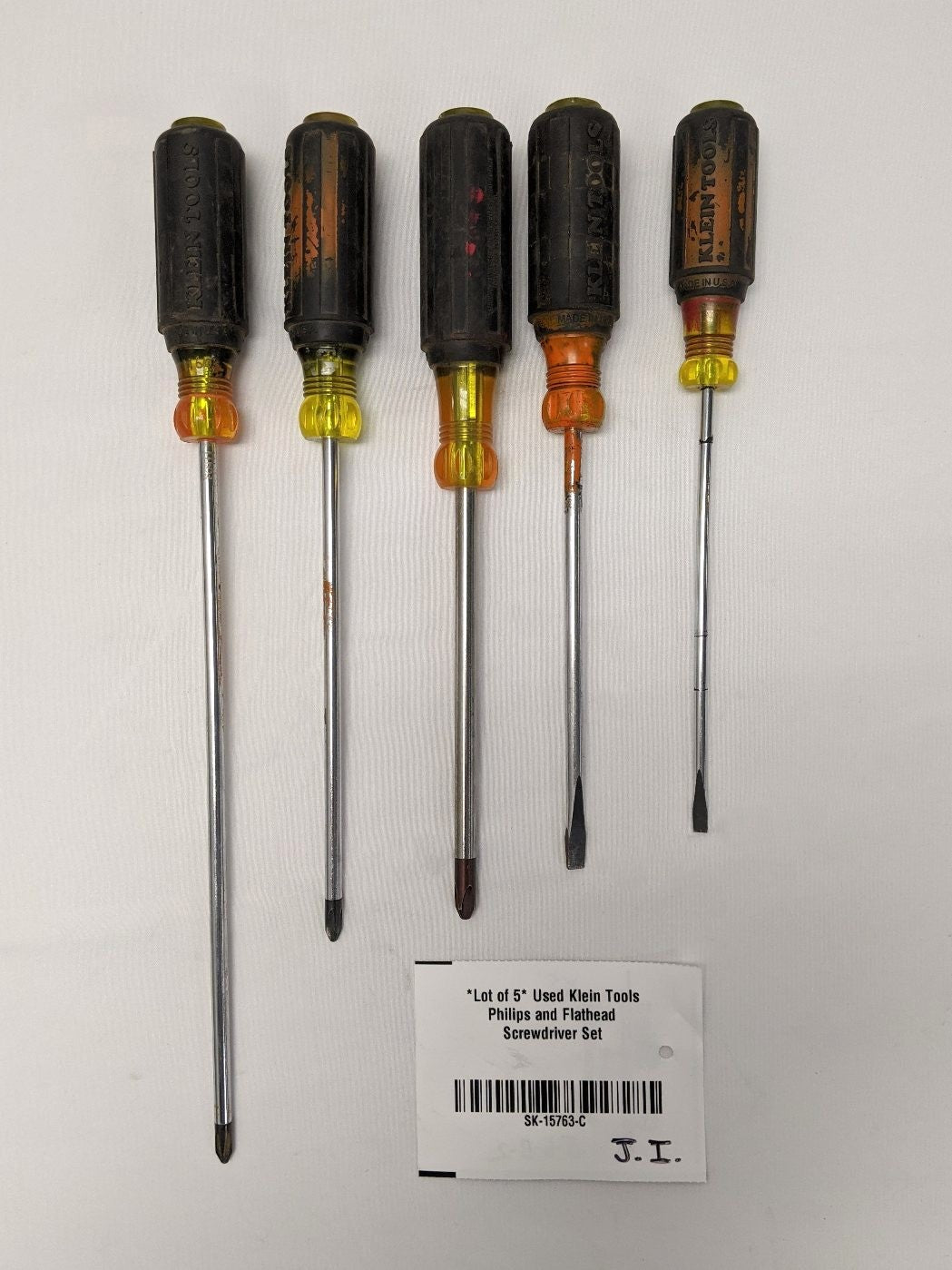 *Lot of 5* Used Klein Tools Philips and Flathead Screwdriver Set
