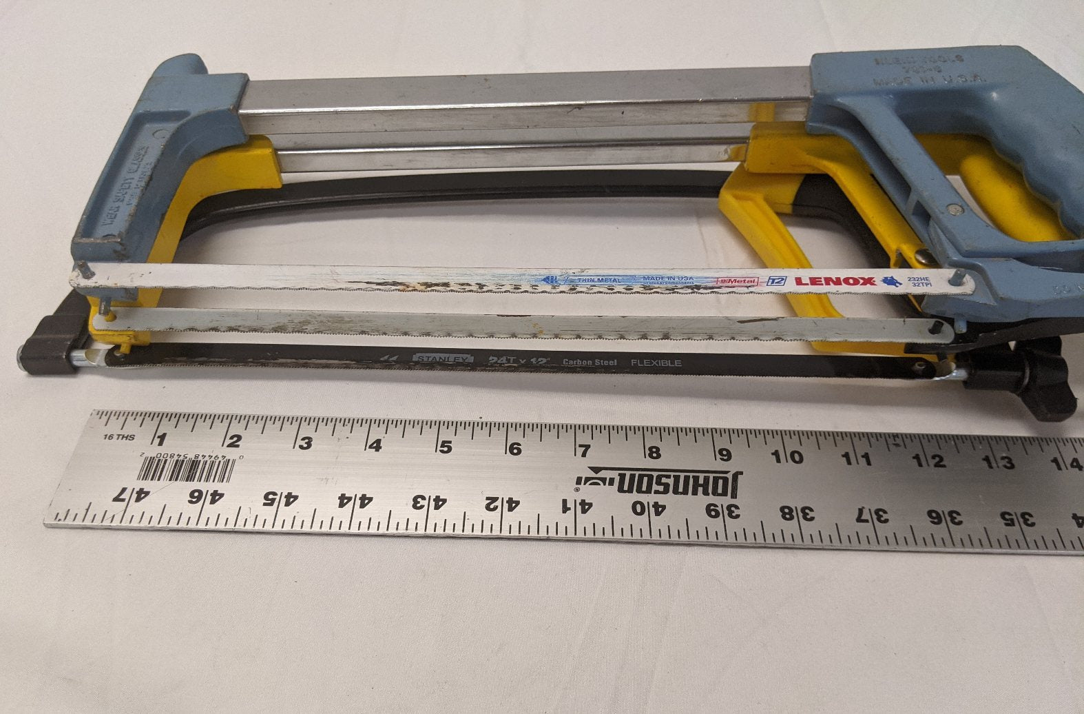 12" Hack Saws - Stanley & Klein Tools, Mixed Lot of 3 Used