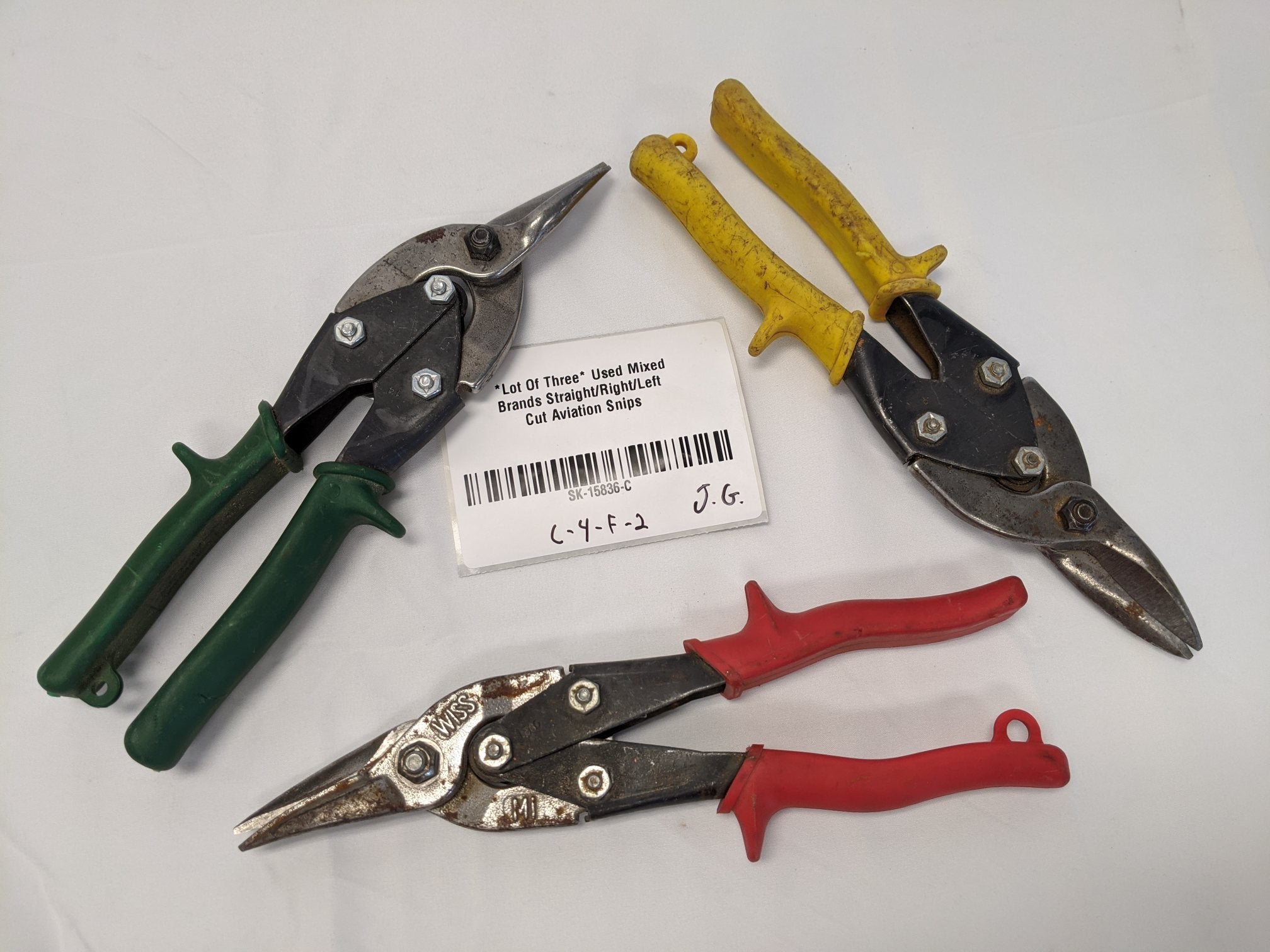 Aviation Snips Set - Straight Right Left Cut Metal Cutting Shears | SK-15836-C
