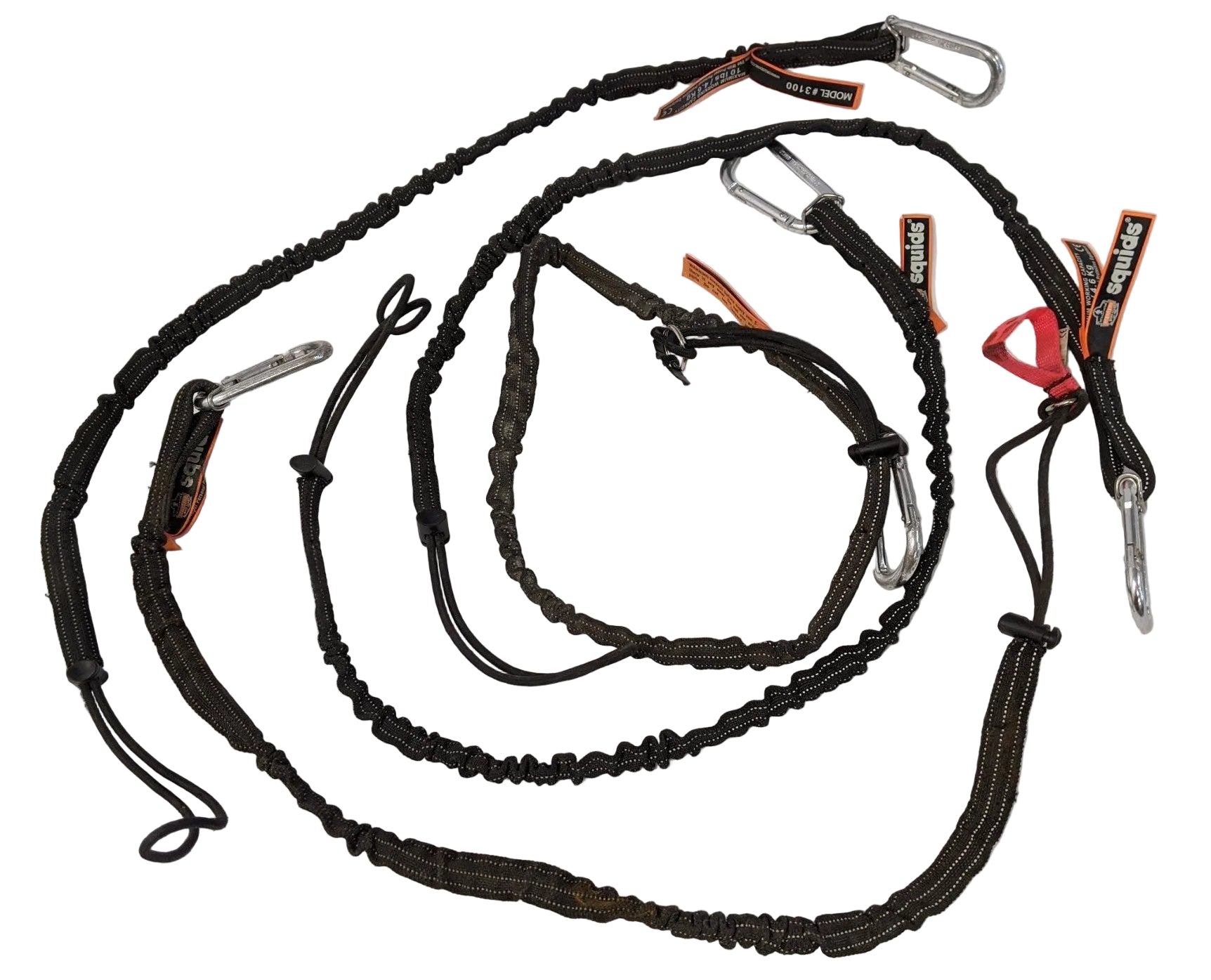 Ergodyne Squids Tool Lanyard 10 lbs Lot of 5 - Carabiner Cinch Loop 3100