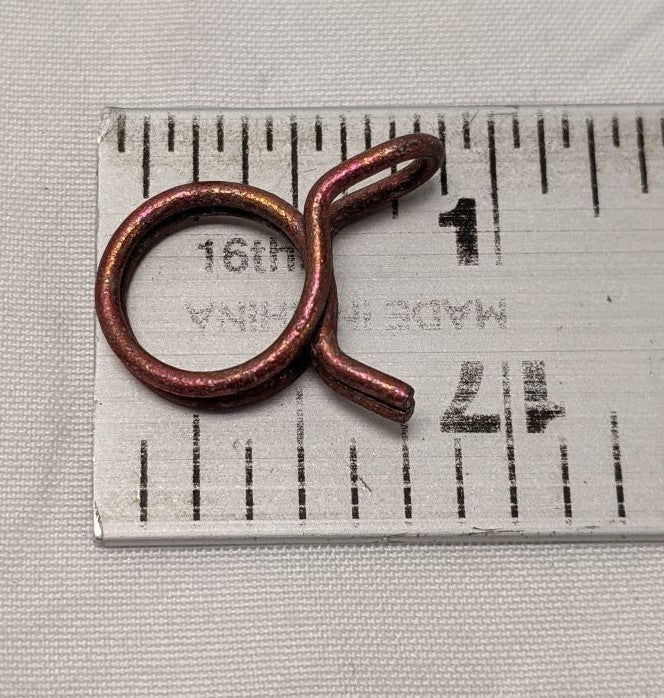 *Lot of 50* 1/2" Spring Double Wire Style Red Zinc Plated Hose Clamp