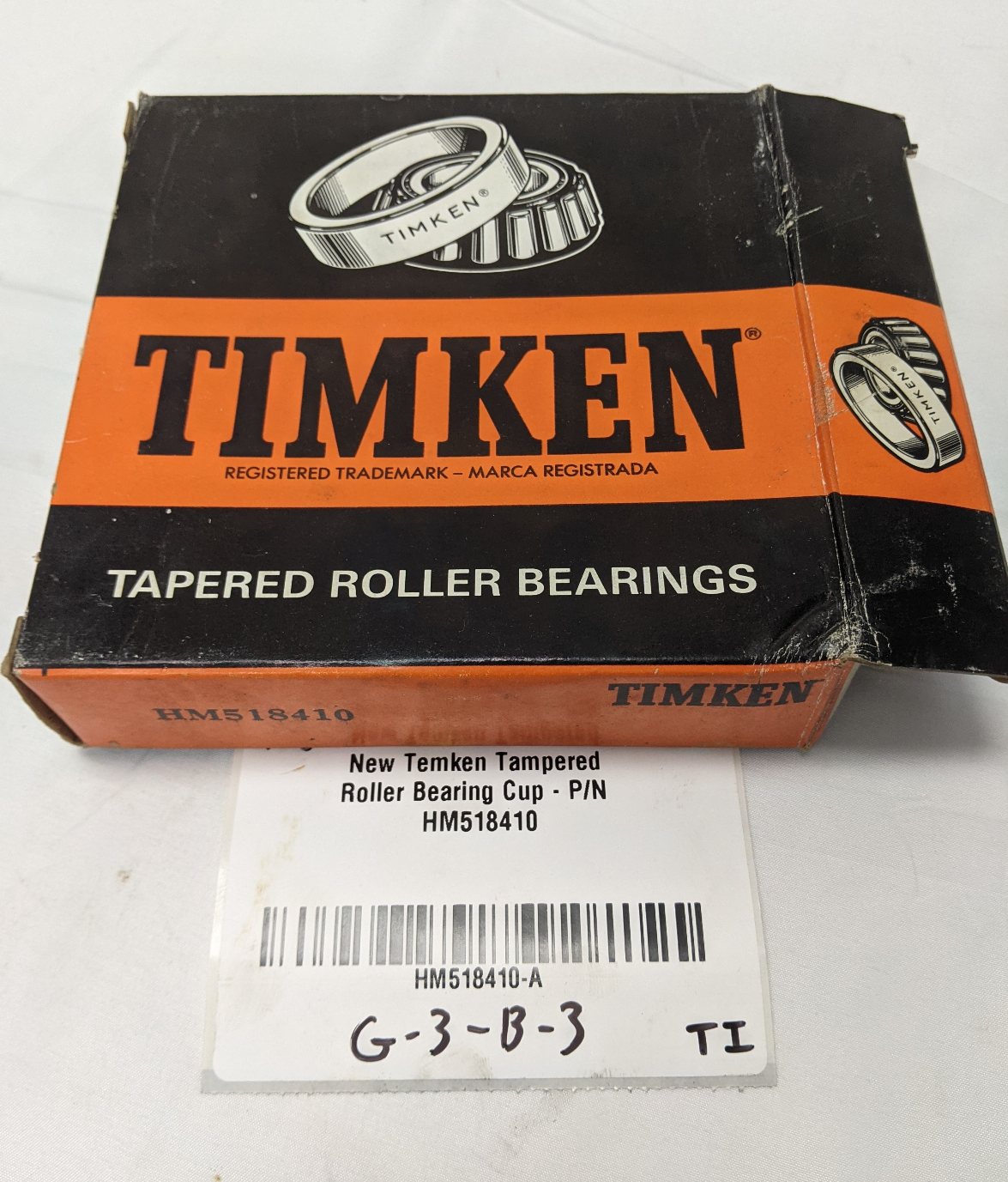 New Temken Tampered Roller Bearing Cup - P/N HM518410