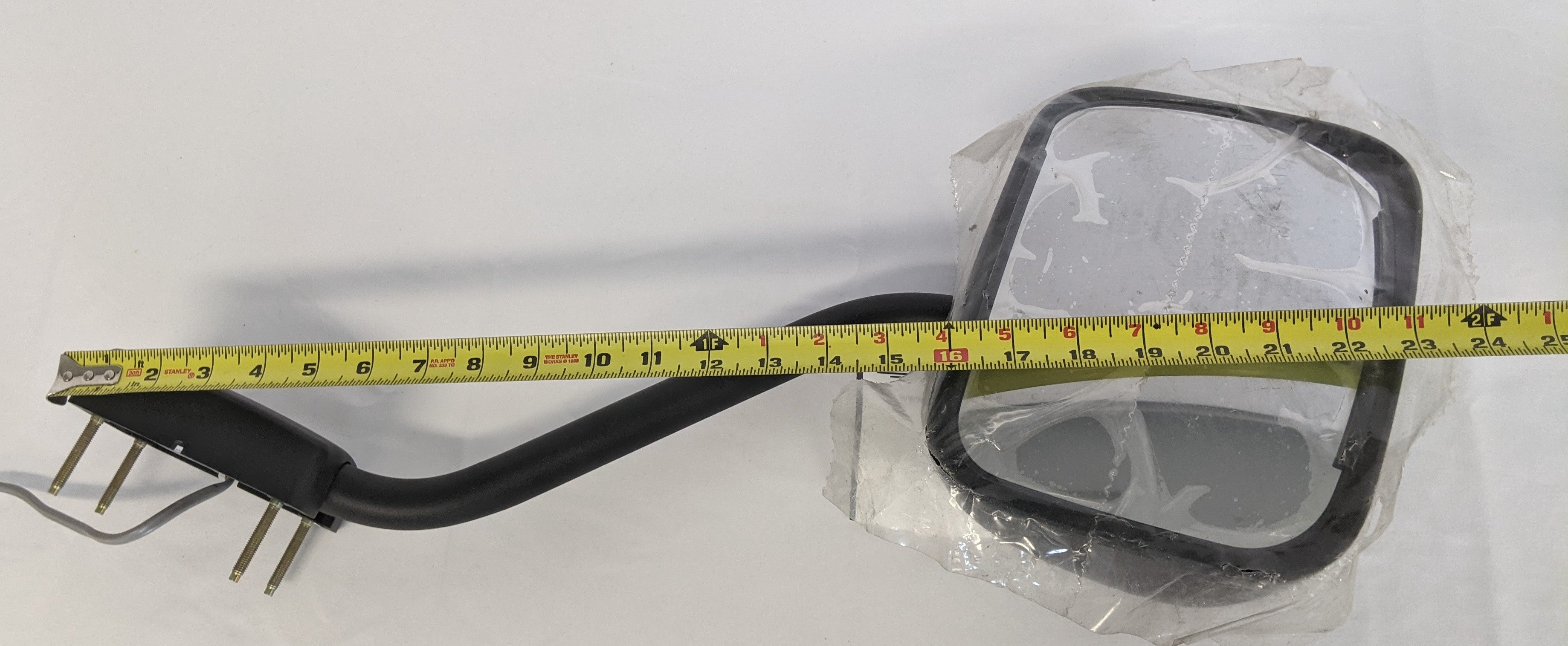 Freightliner LH HTD Long BBC Black AUX Hood Mirror - P/N  A22-76681-002 (8164792467772)