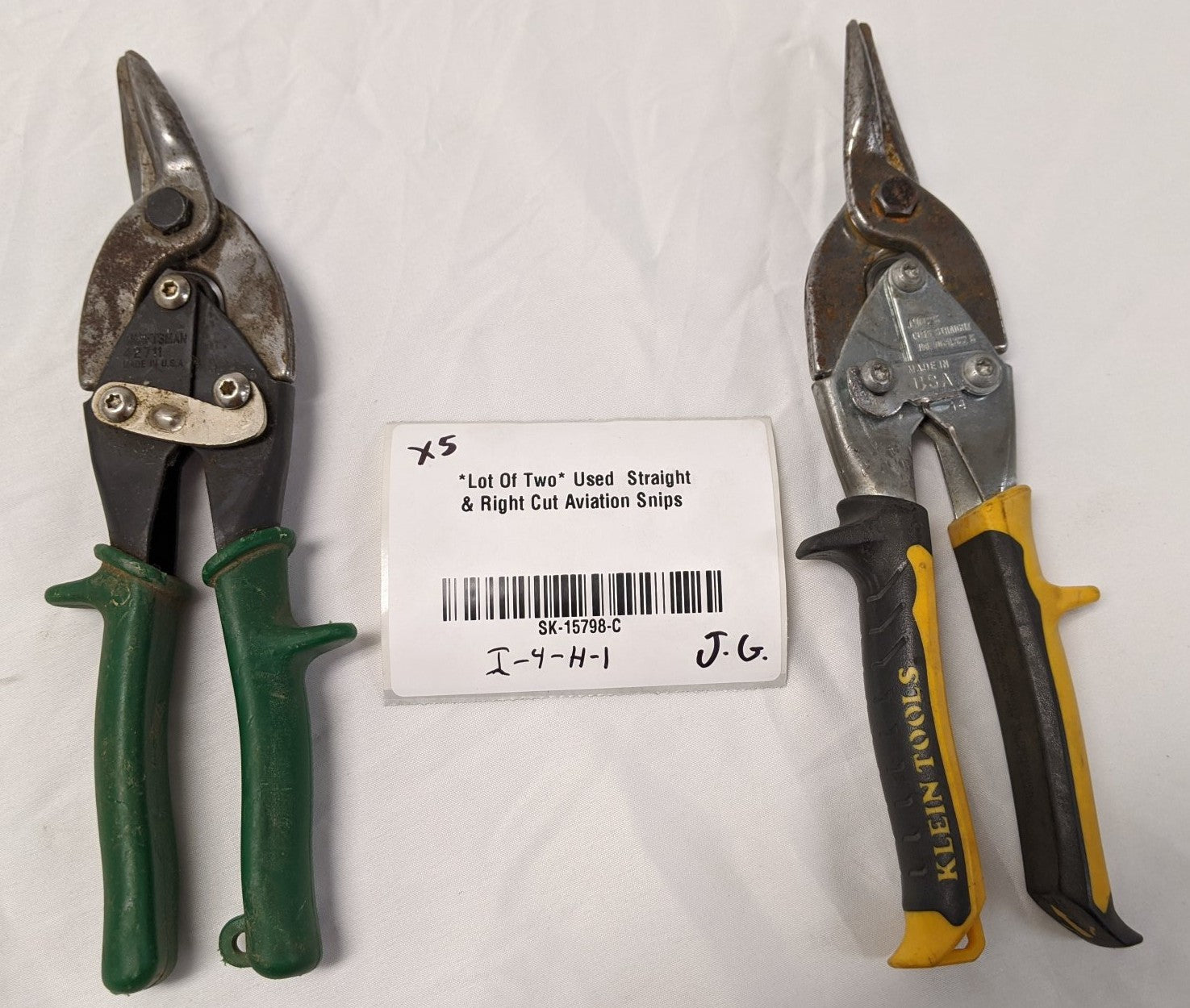 Aviation Snips Straight Right Cut - J1102S, 1101R, 42711
