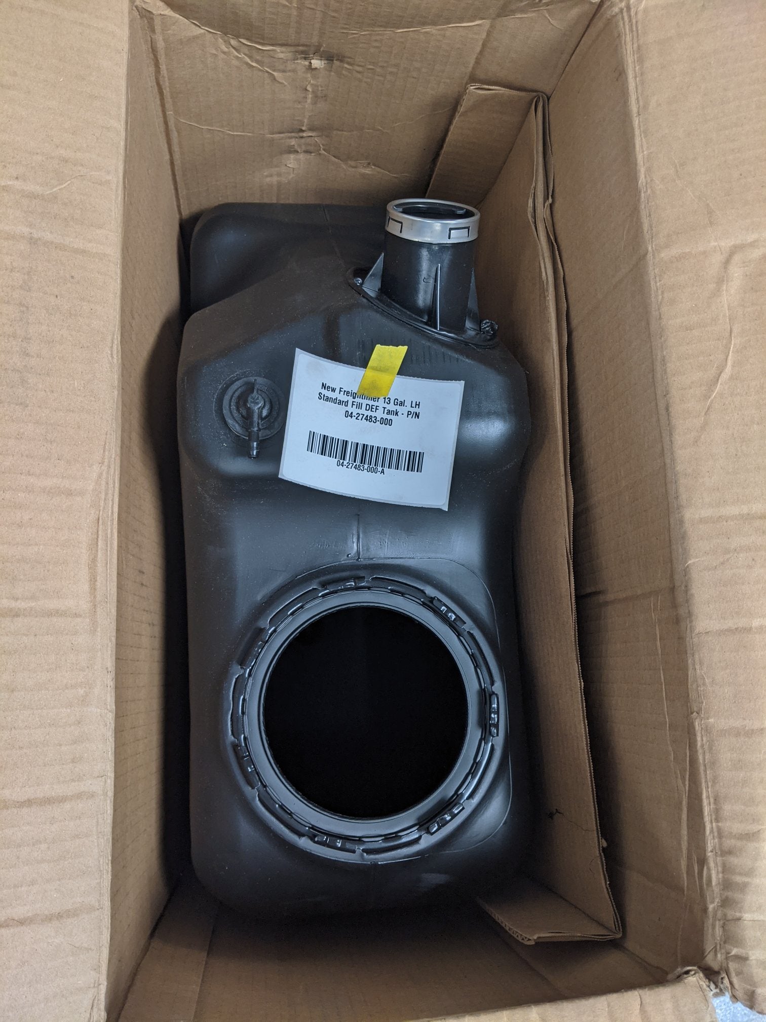Freightliner 13 Gallon LH Standard Fill DEF Tank - P/N 04-27483-000