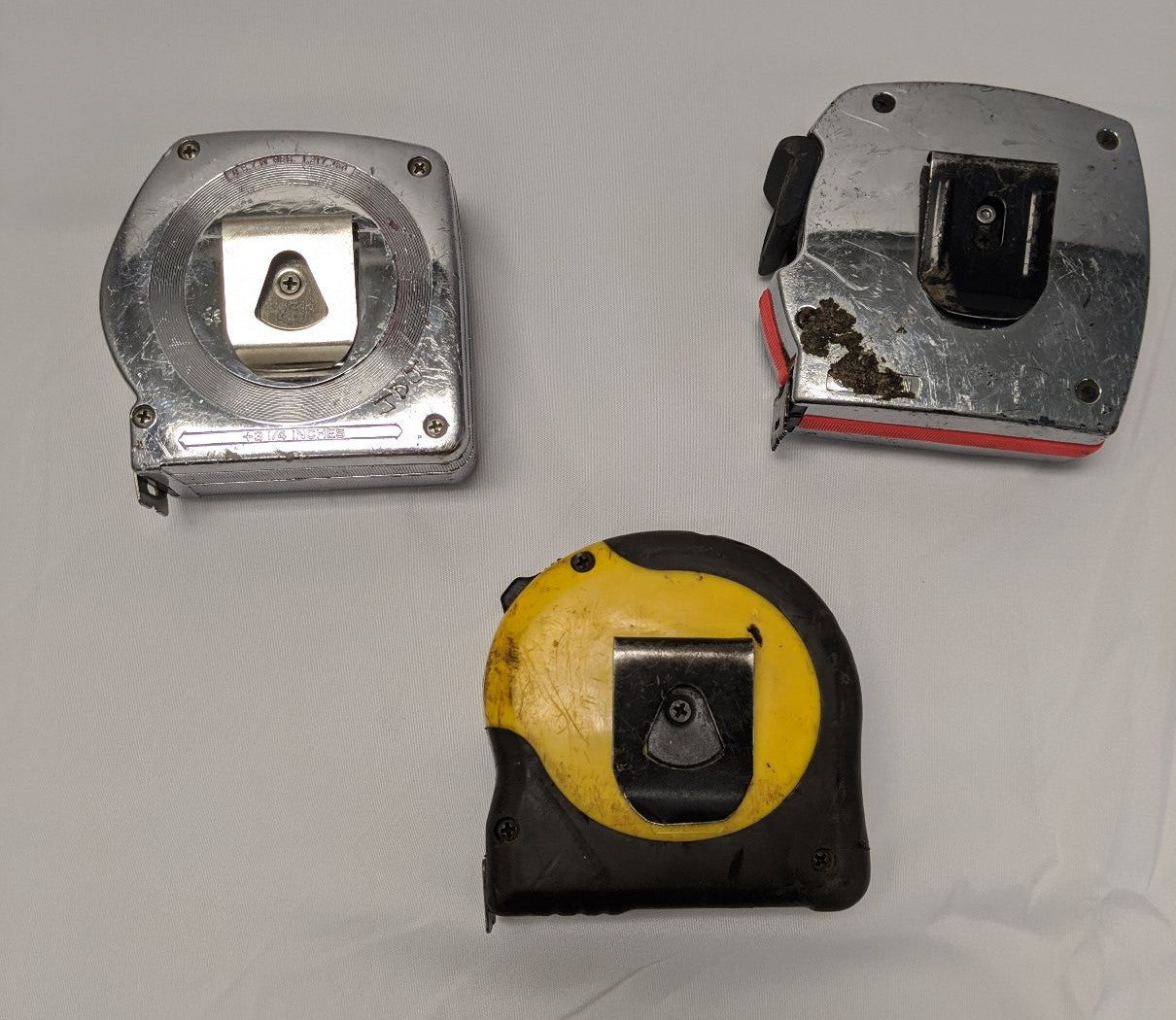 35 Foot Tape Measures | Lot of 3 | Stanley PowerLock FatMax Lufkin | Used