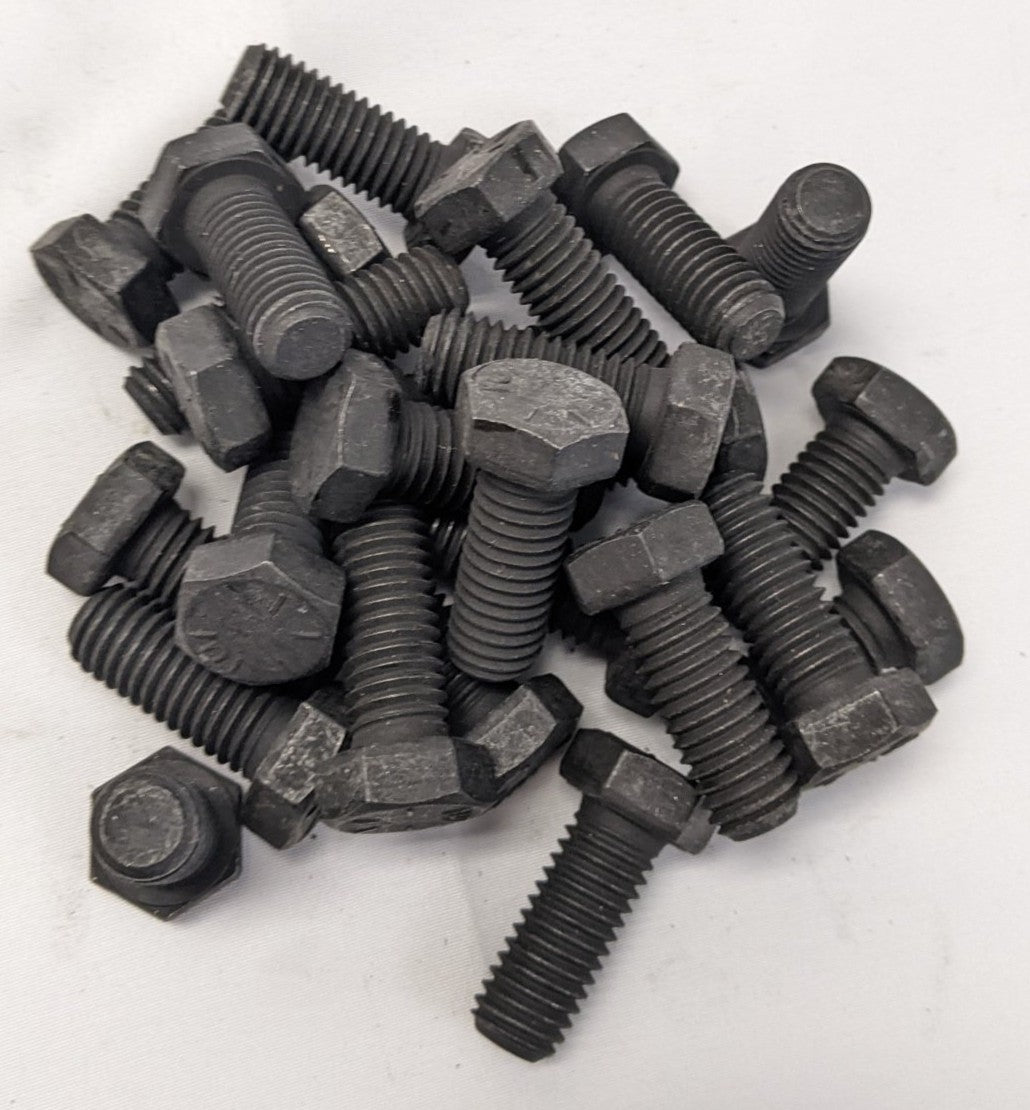 *Lot of 25* New 1/2"-13 x 1-1/4" Fully Threaded Coarse Grade 8 Steel Hex Bolts