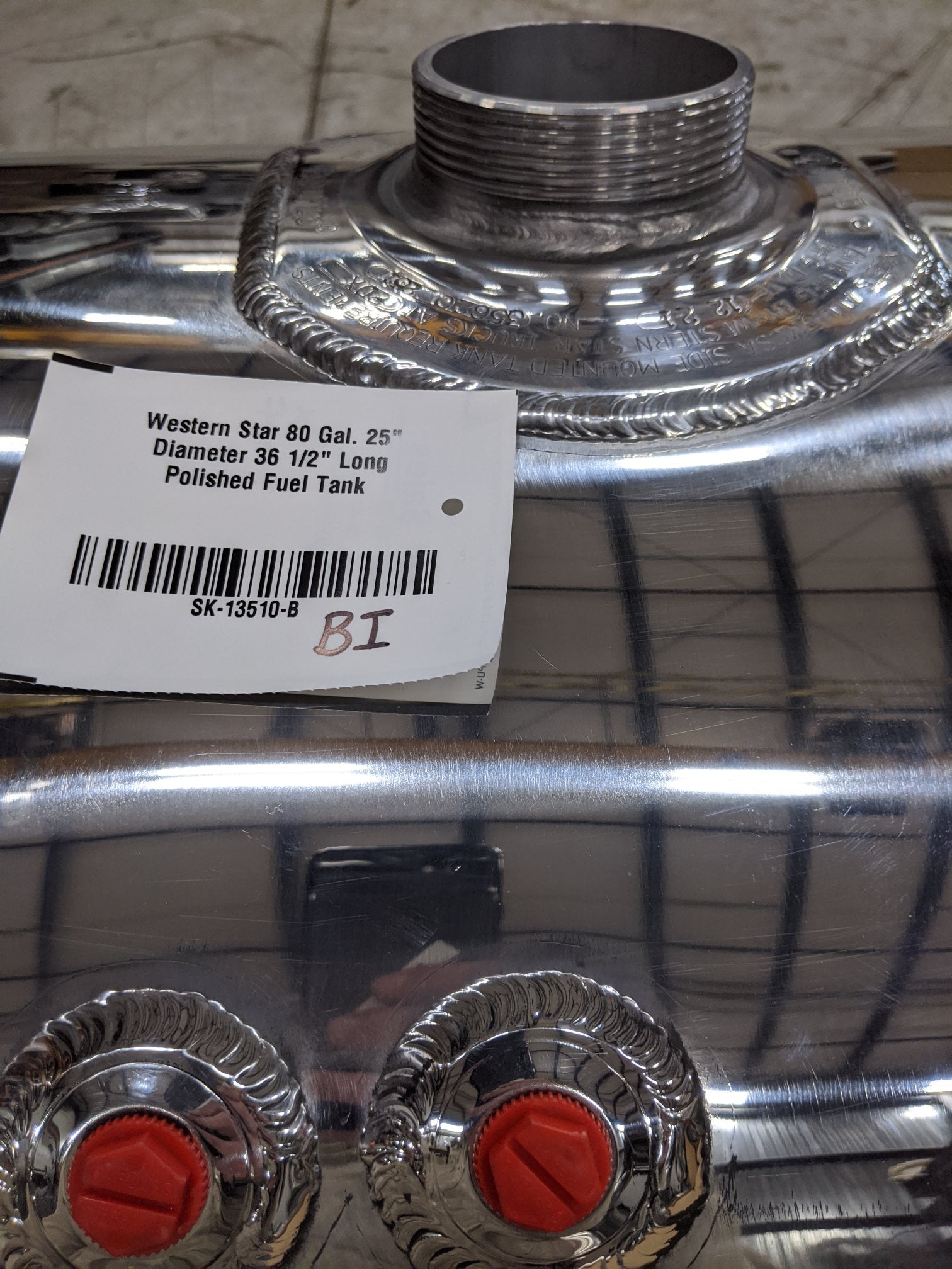 Western Star 80 Gal Polished Fuel Tank | 25