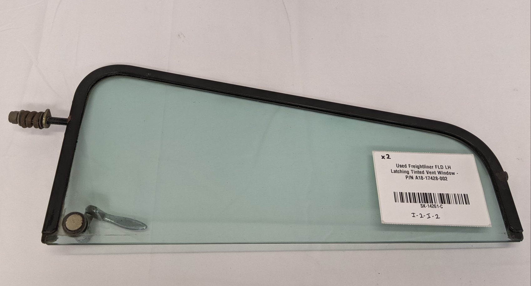 Used Freightliner FLD LH Latching Tinted Vent Window - P/N A18-17428-002 (10090821419324)