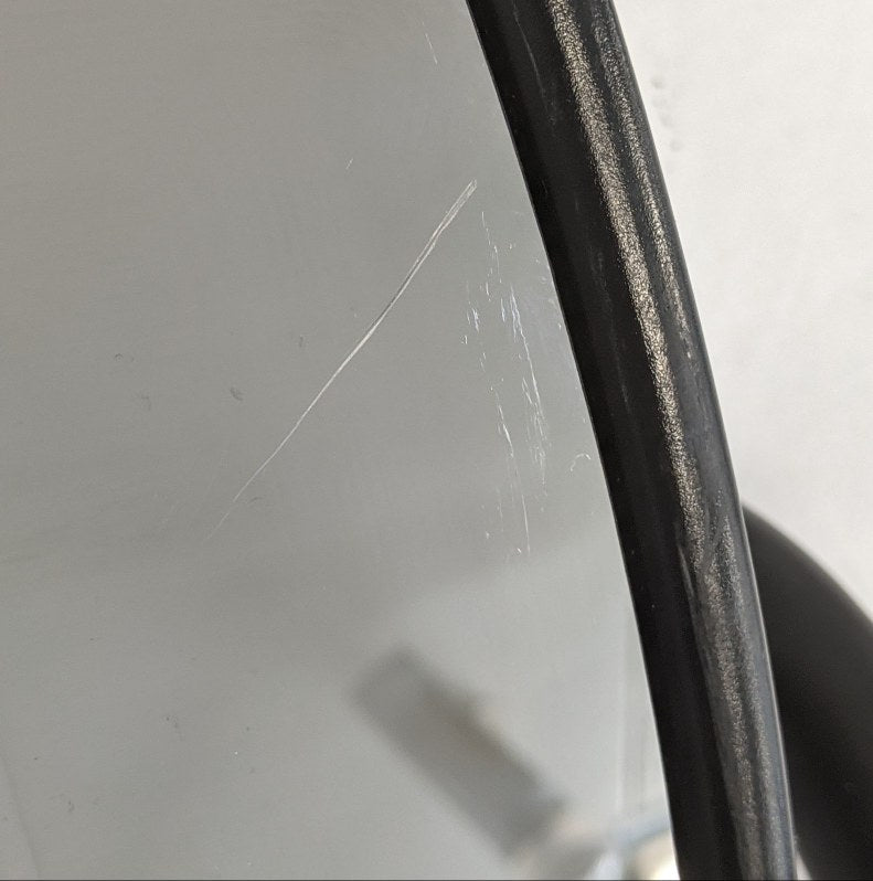 *Cracked* Freightliner M2 LH Cummins AAT CB Black Manual Mirror -P/N A22-74243-042 (6734276657238)