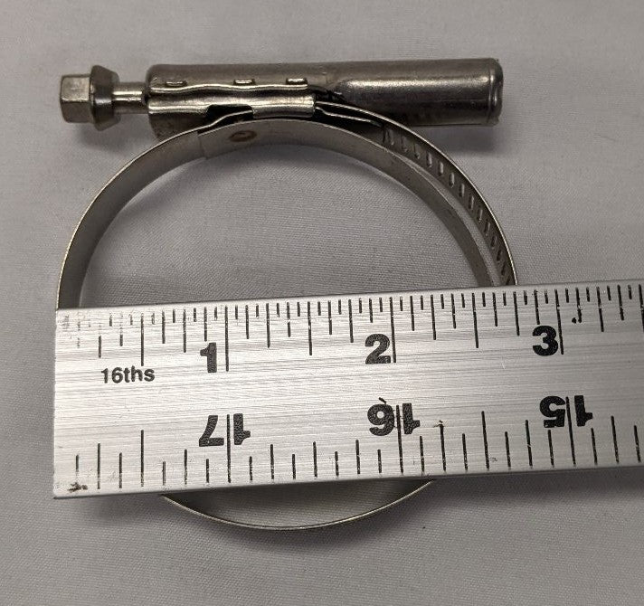 *Lot of 5* New 1-3/4 - 2-7/8" (44-74 MM) Stainless Steel Hose Clamps