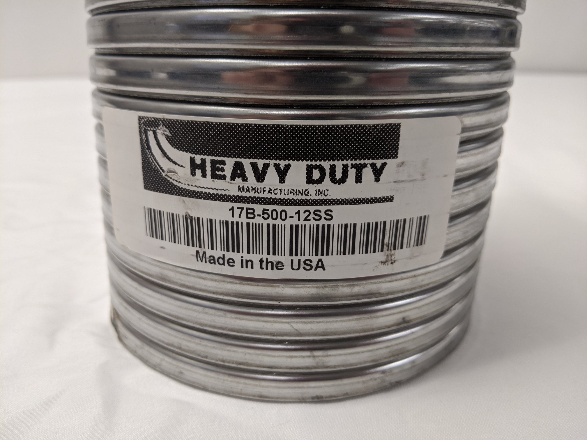 Heavy Duty 5" Stainless Steel Flexible Exhaust Pipe - P/N 17B-500-12SS