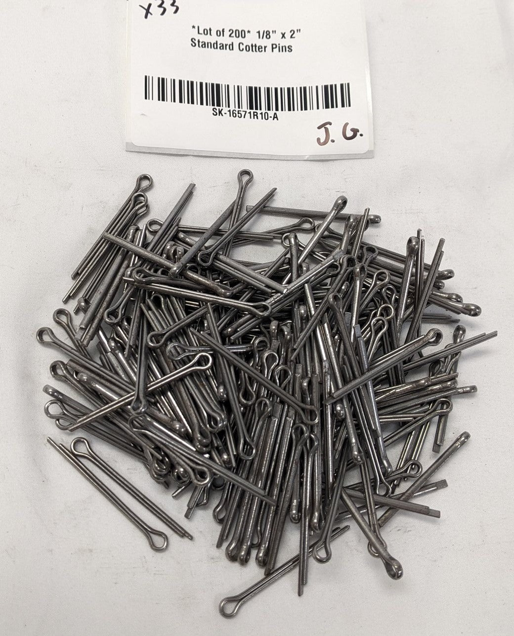 *Lot of 200* 1/8" x 2" Standard Cotter Pins