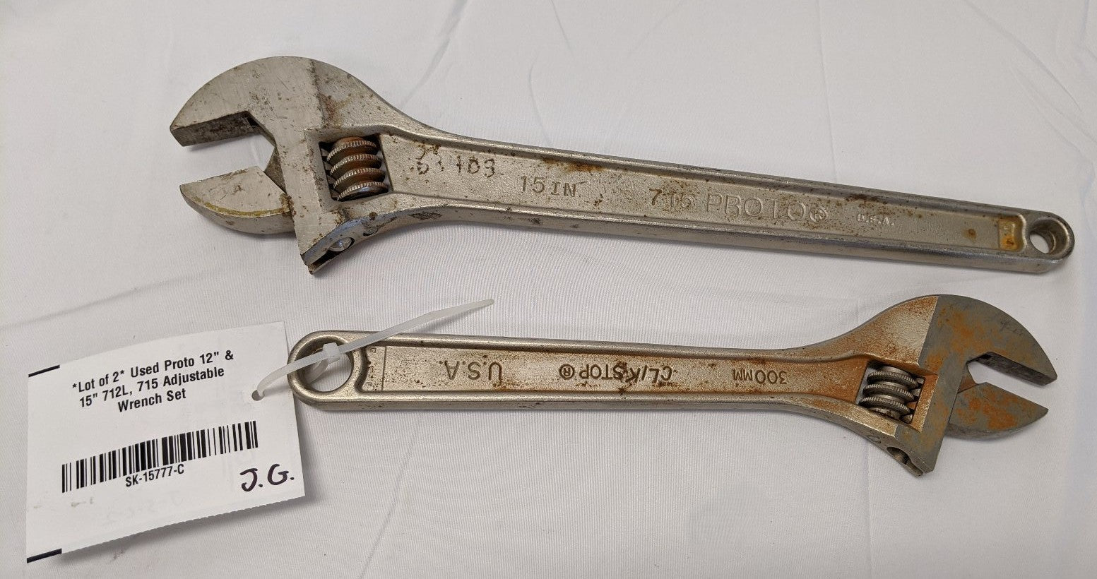 Proto Adjustable Wrench Set (12" 15") - 712L, 715