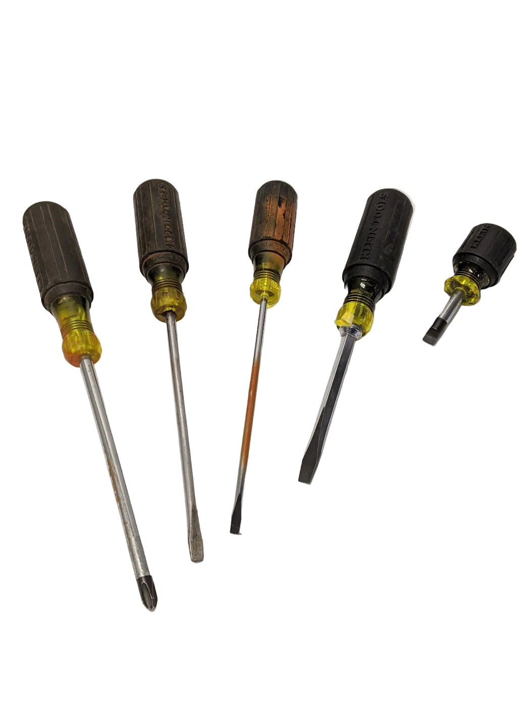 *Lot of 5* Used Klein Philips and Flathead Screwdriver Set