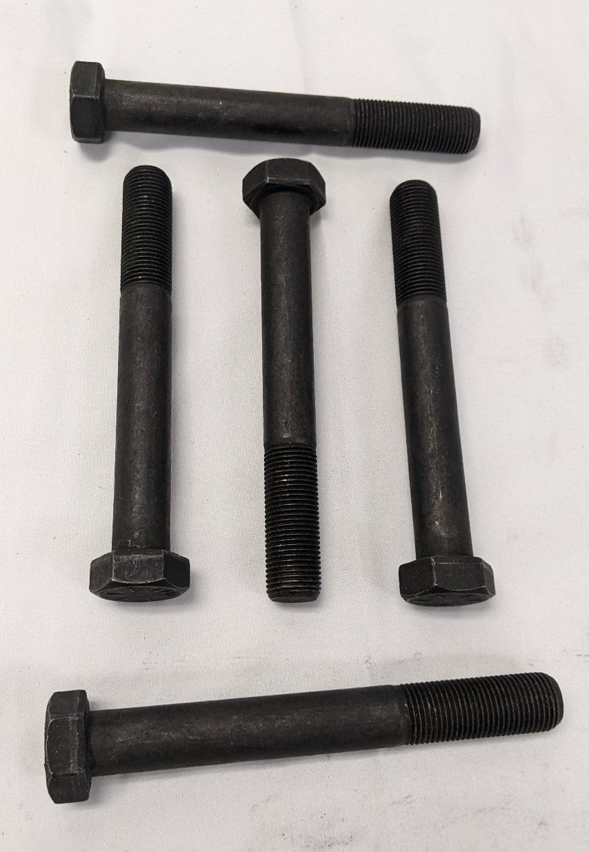 *Lot of 5* New 5/8"-18 x 4-15/16" Partly Threaded Fine Grade 8 Steel Hex Bolts