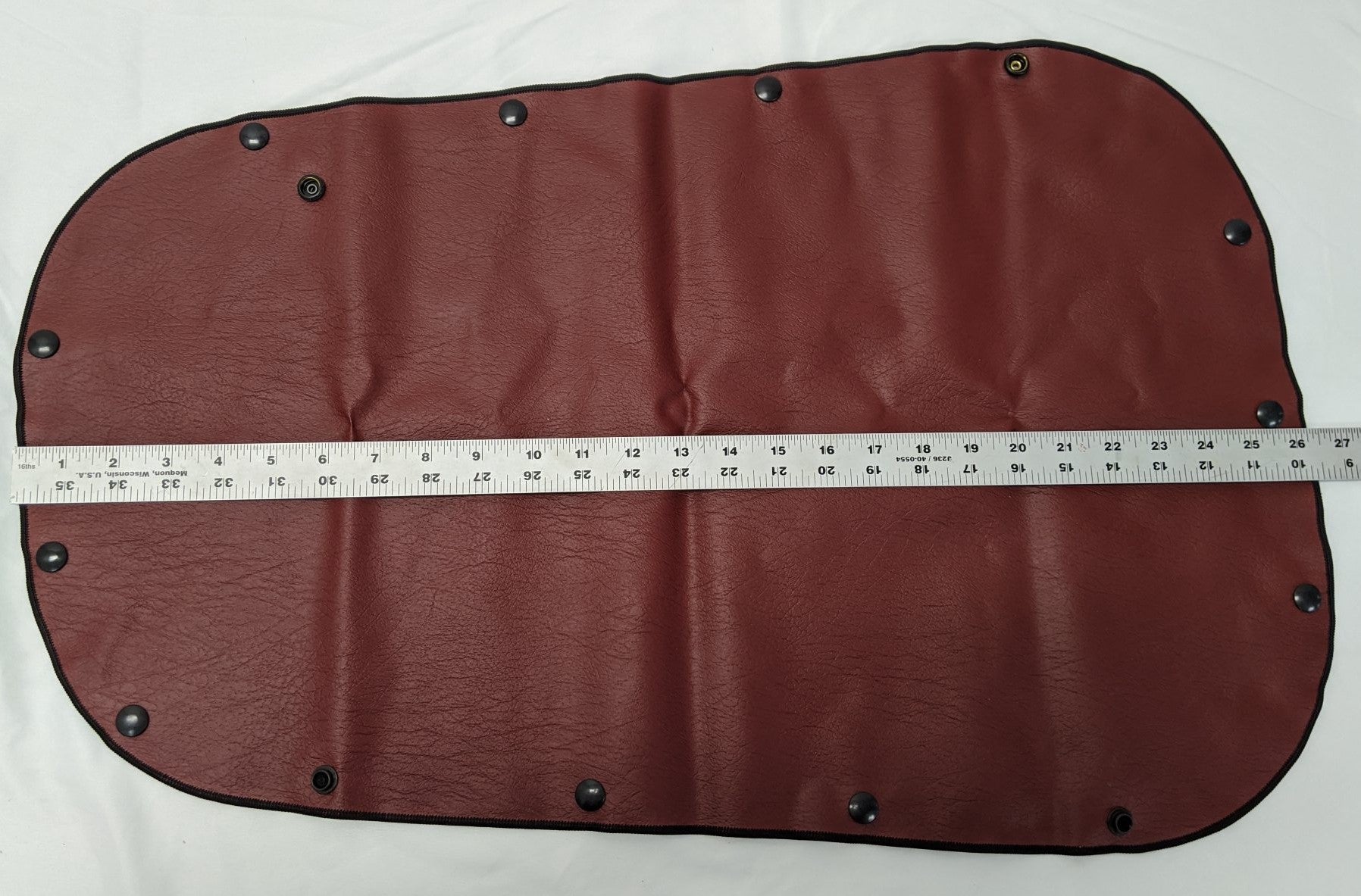 Freightliner LH Red Walk Thru Side Window Curtain  - P/N W18-00018-014