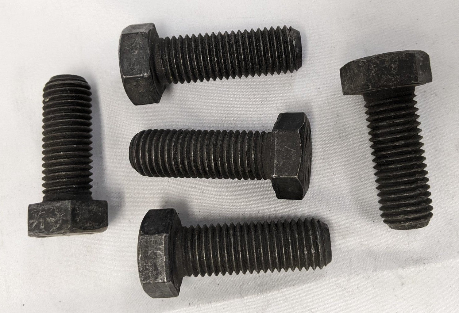 *Lot of 5* New 3/4"-10 x 2-1/2" Fully Threaded Coarse Grade 8 Steel Hex Bolts