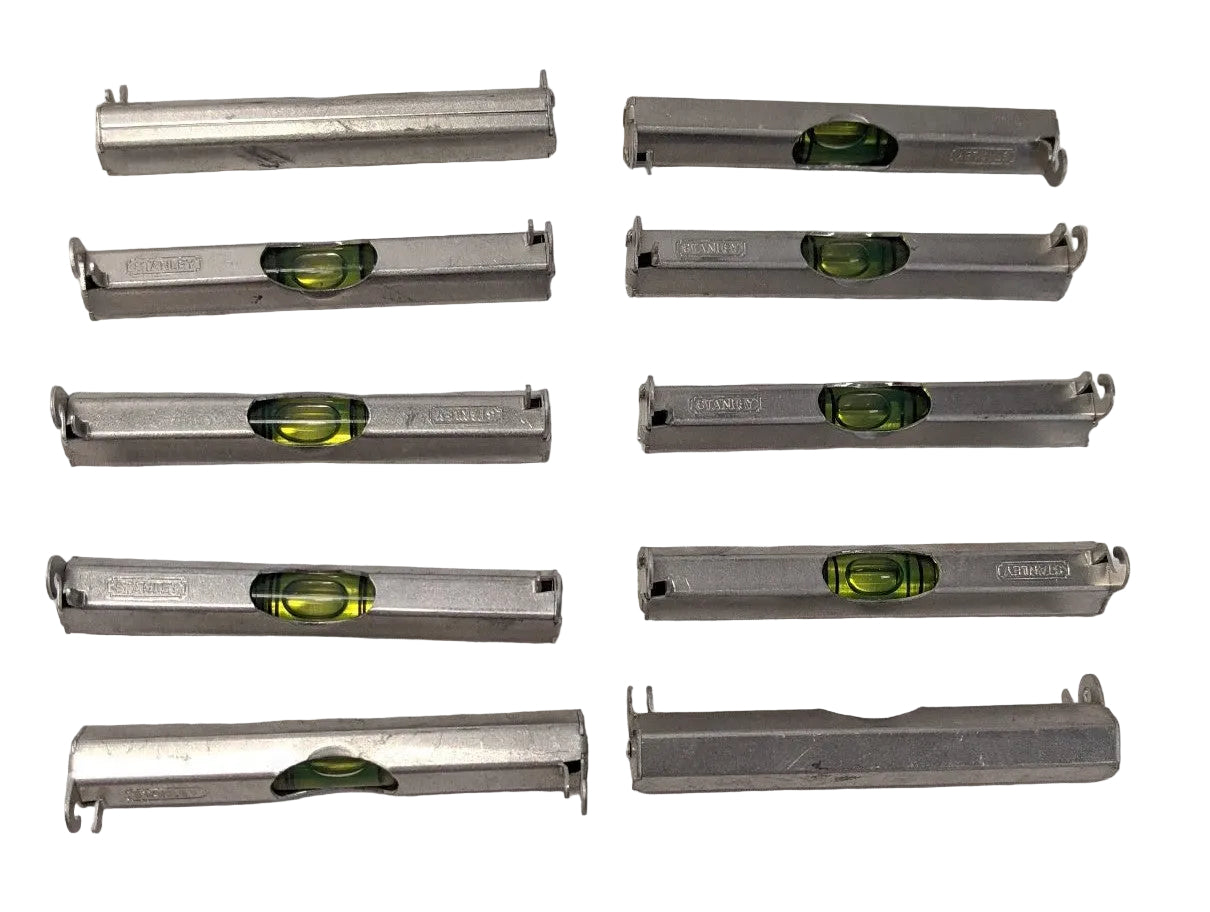 Stanley 3" Aluminum Line Level | Lot of 10 | P/N 42-287 | Construction Tool