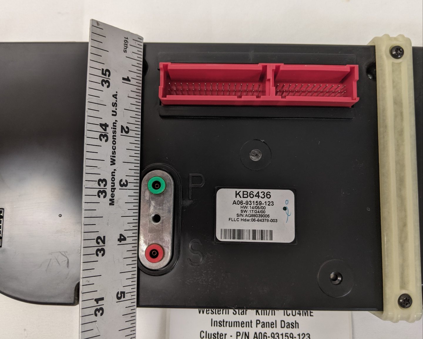 Western Star *Km/h* ICU4ME Instrument Panel Dash Cluster - P/N A06-93159-123