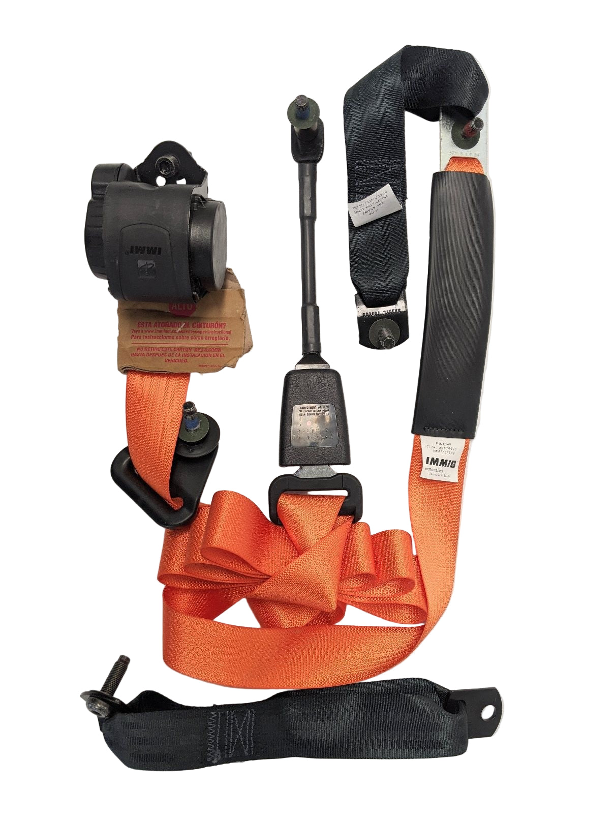 IMMI 3 Point 145 Orange Seat Belt - IMM F154548 - Missing Belt