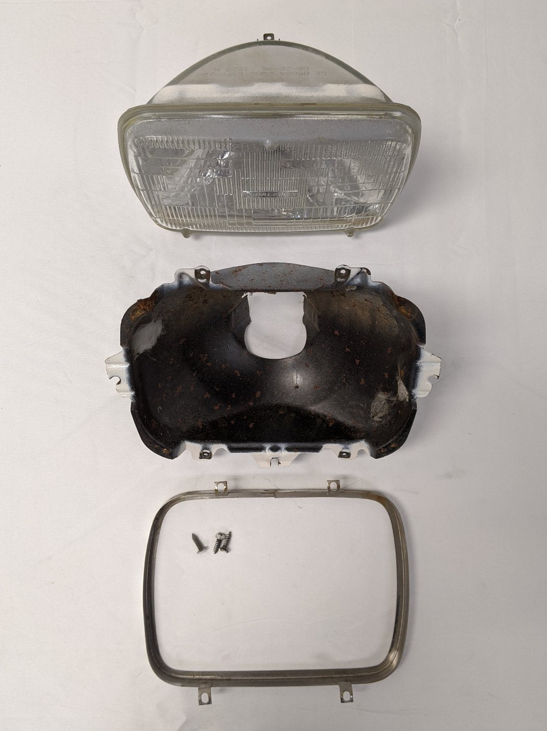 Used General Electric Double Filament Halogen Headlamp w/ Housing - P/N GEH5054