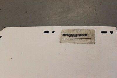 Single Freightliner LH White Plastic Mud Flap w/ Logo 24?x24?-P/N  22-61645-311 (3939581001814)