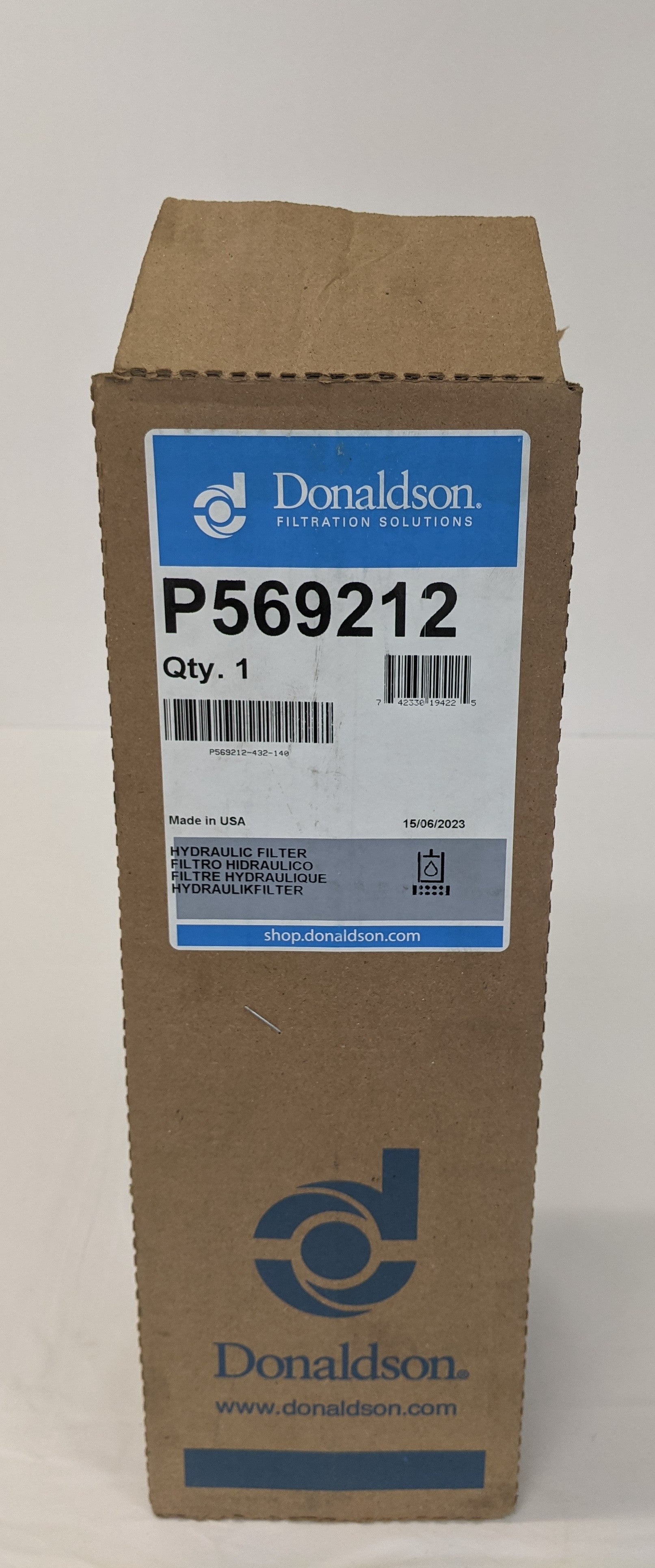 New Donaldson Hydraulic Spin-On Filter -  P/N DN P569212 (10129286267196)