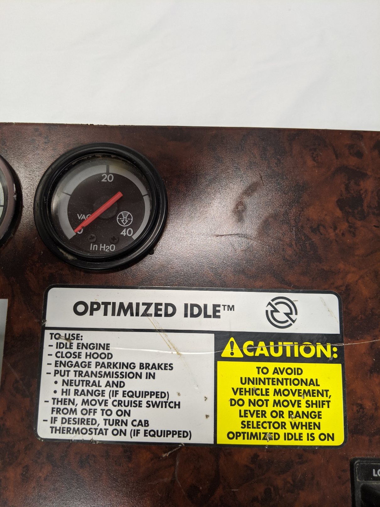 Used Freightliner Columbia Central Instrument Dash Panel -  P/N 22-45867-000