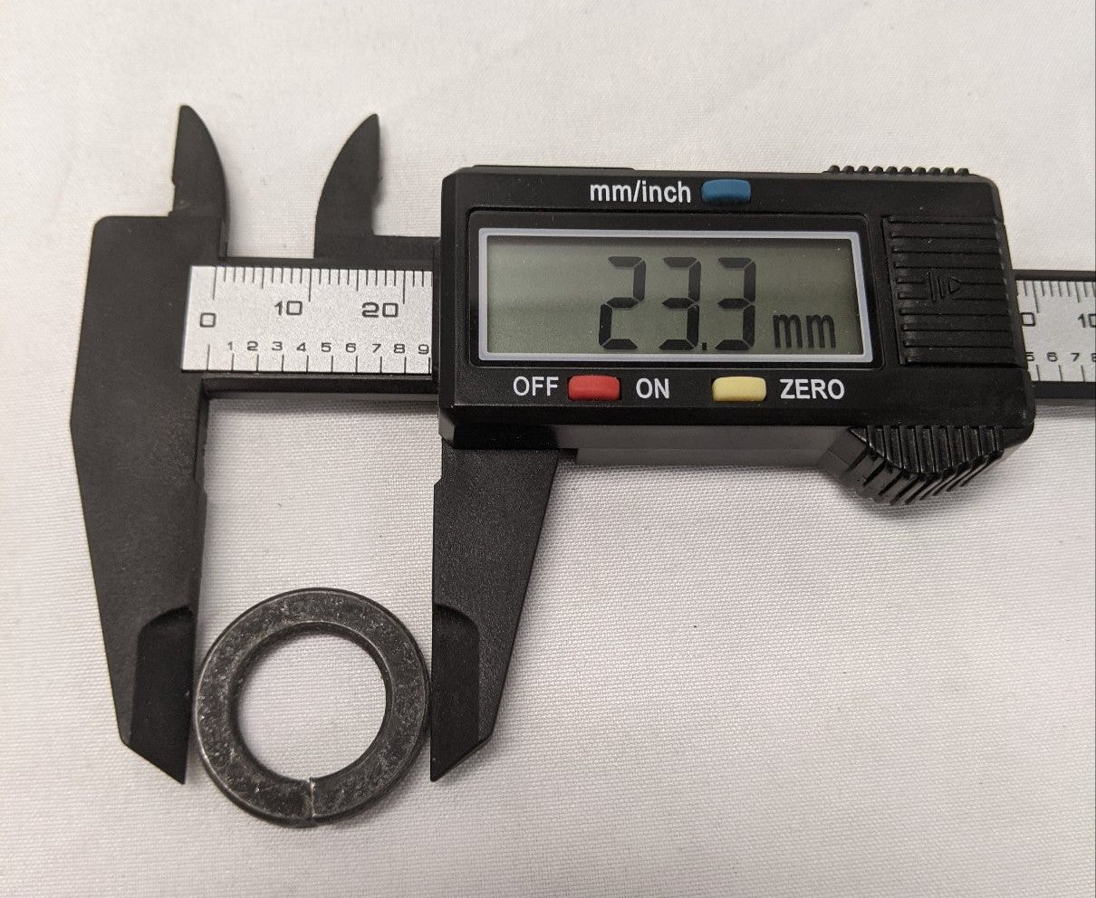 9/16" Black Oxide Steel Lock Washers - Lot of 50 - 15/16" OD Split Ring Washers