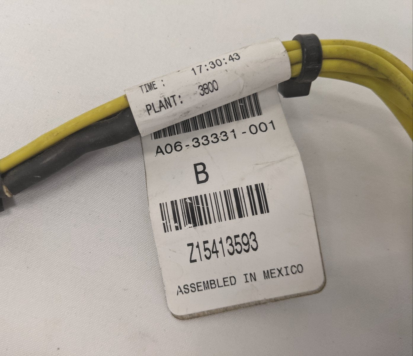 Used Freightliner Sleeper Control Panel Wiring Harness - P/N A06-33331-001