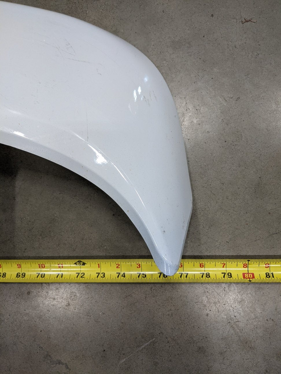 Used Freightliner M2 Reinforced Exterior Painted Sunvisor - P/N  A22-74451-000 (8662165979452)