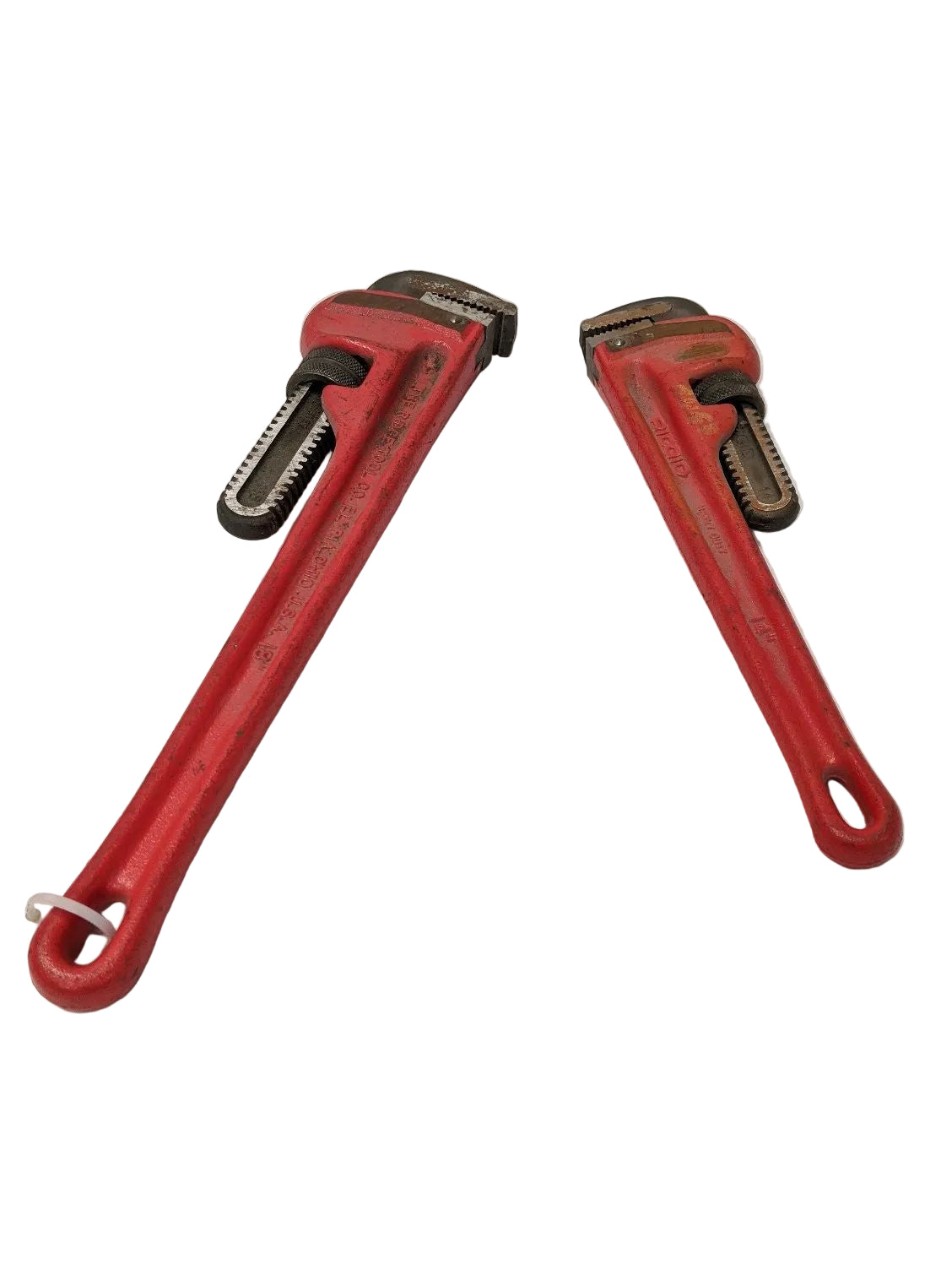 *Lot Of 2* Used Ridgid 14", 18" Steel Straight Pipe Wrenches