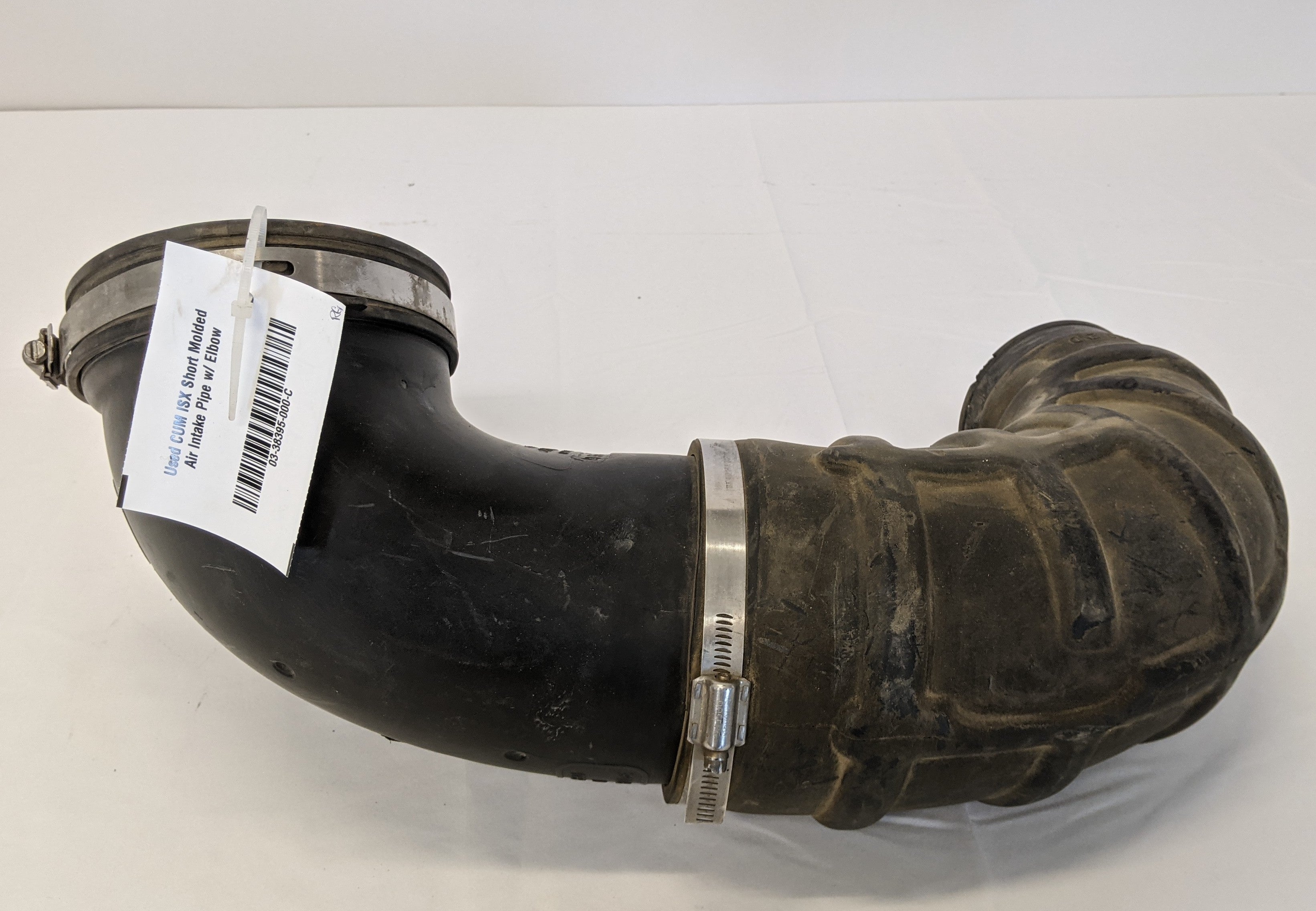 Used CUM ISX Short Molded Air Intake Pipe w/ Elbow-P/N 03-38395-000 03-38397-000 (10041318342972)